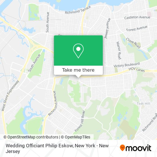 Mapa de Wedding Officiant Philip Eskow