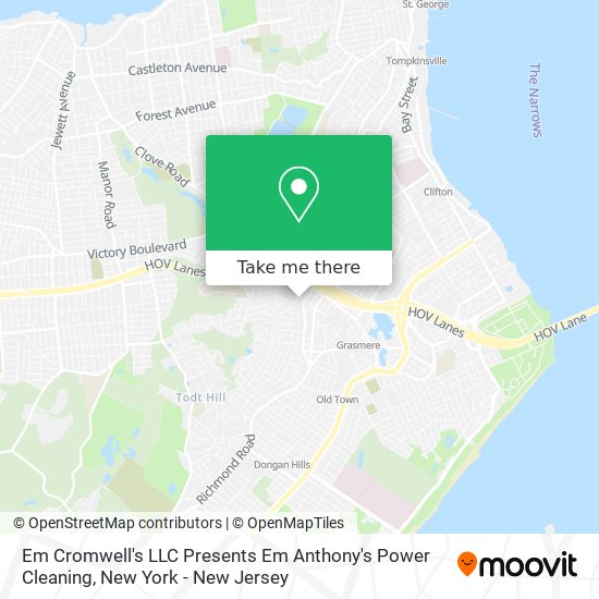 Em Cromwell's LLC Presents Em Anthony's Power Cleaning map