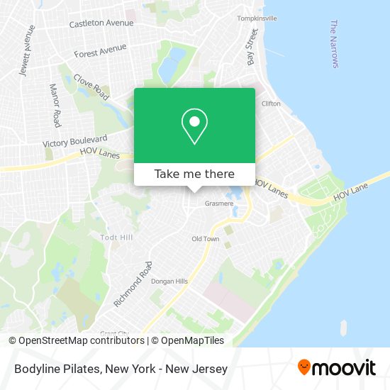 Bodyline Pilates map