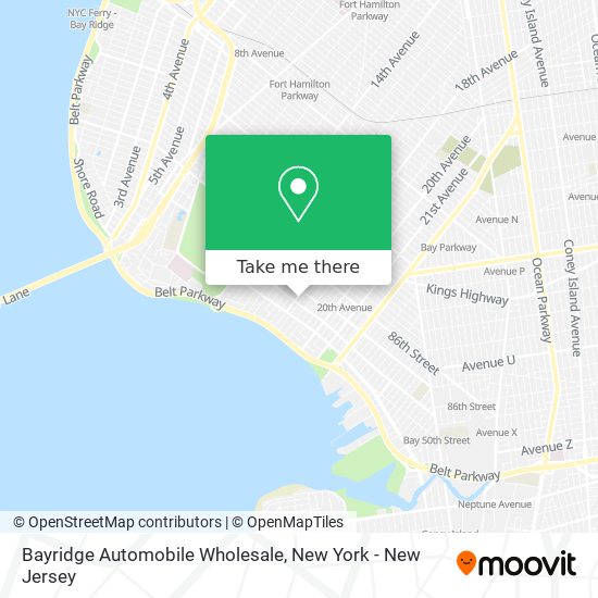 Mapa de Bayridge Automobile Wholesale