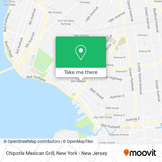 Mapa de Chipotle Mexican Grill