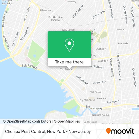 Mapa de Chelsea Pest Control