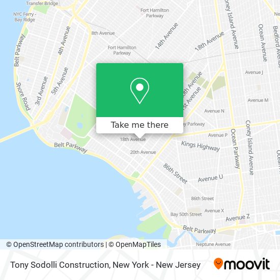 Tony Sodolli Construction map