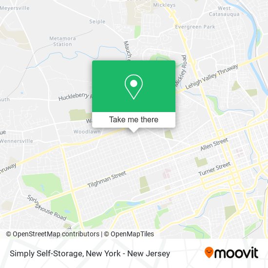 Mapa de Simply Self-Storage