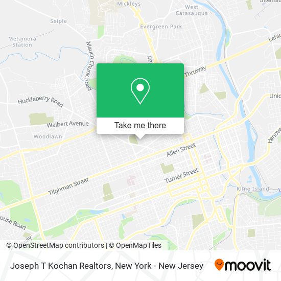 Joseph T Kochan Realtors map