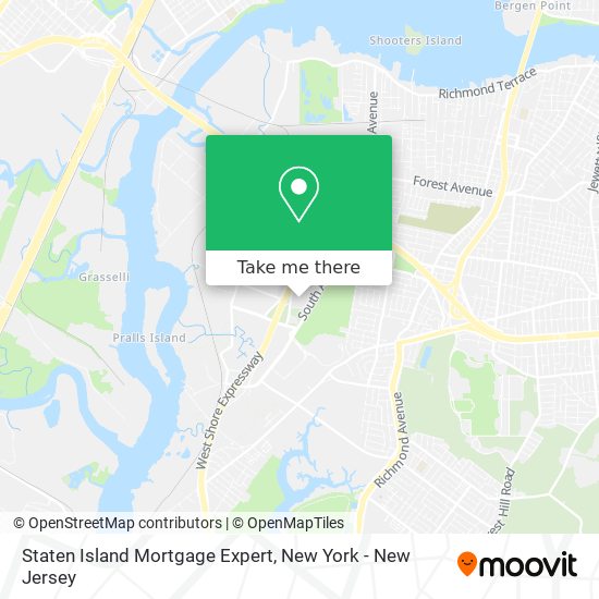 Mapa de Staten Island Mortgage Expert