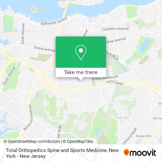 Mapa de Total Orthopedics Spine and Sports Medicine