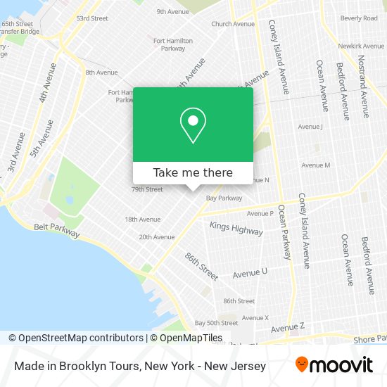 Made in Brooklyn Tours map