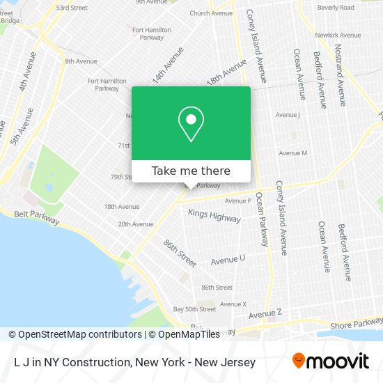 L J in NY Construction map