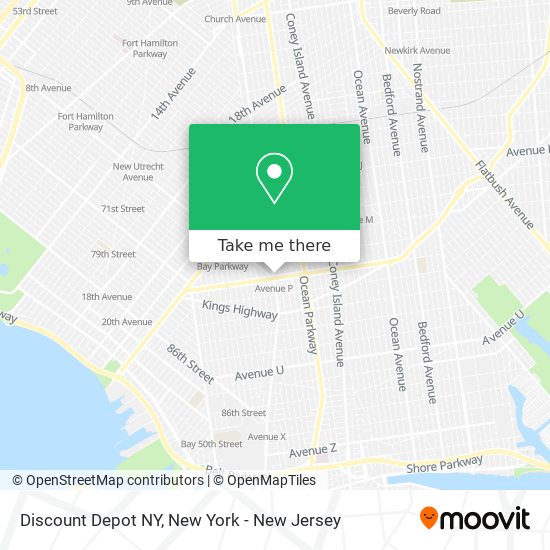 Discount Depot NY map