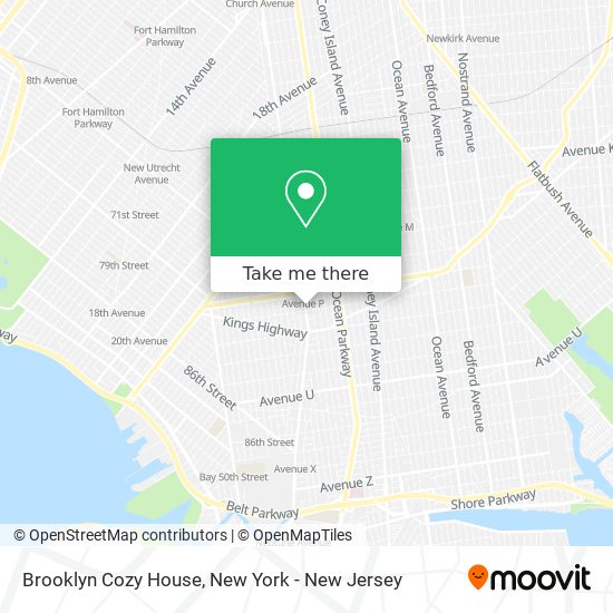 Mapa de Brooklyn Cozy House