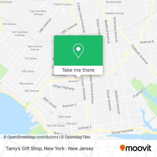 Tamy's Gift Shop map