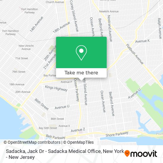 Sadacka, Jack Dr - Sadacka Medical Office map