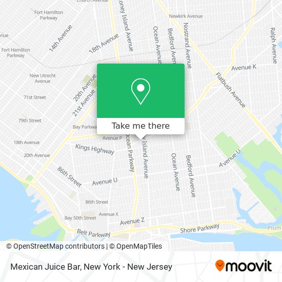 Mexican Juice Bar map