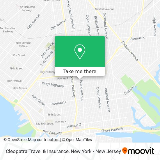 Cleopatra Travel & Insurance map