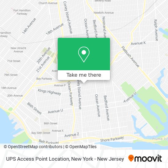 Mapa de UPS Access Point Location