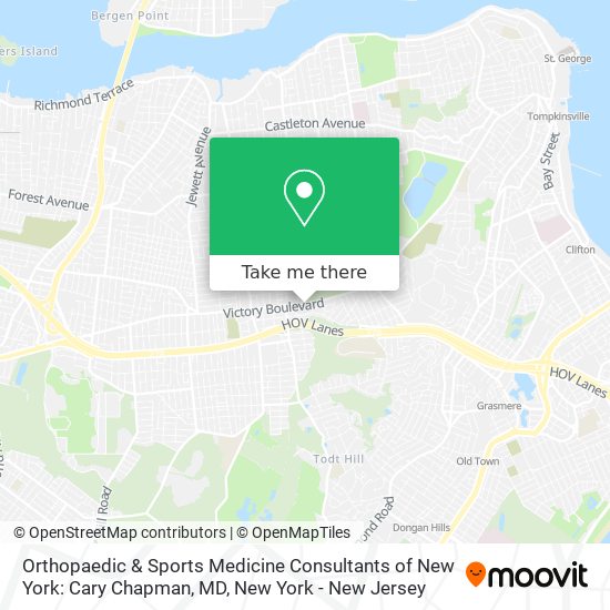 Mapa de Orthopaedic & Sports Medicine Consultants of New York: Cary Chapman, MD