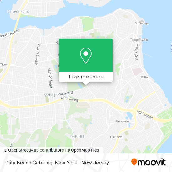 City Beach Catering map