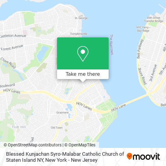 Mapa de Blessed Kunjachan Syro-Malabar Catholic Church of Staten Island NY