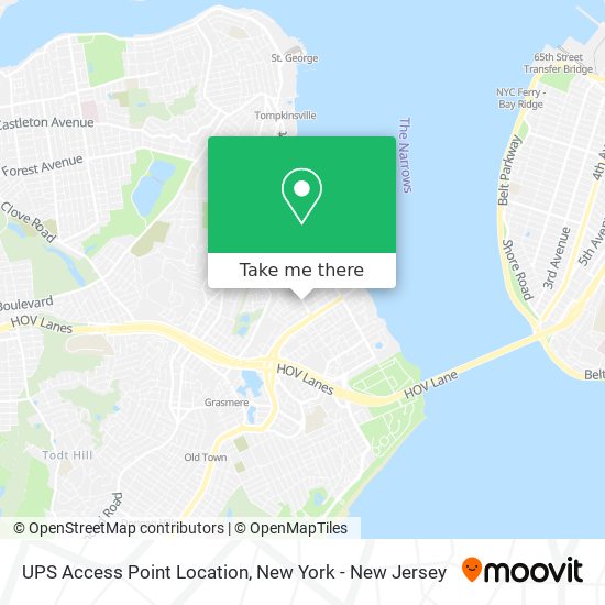 UPS Access Point Location map