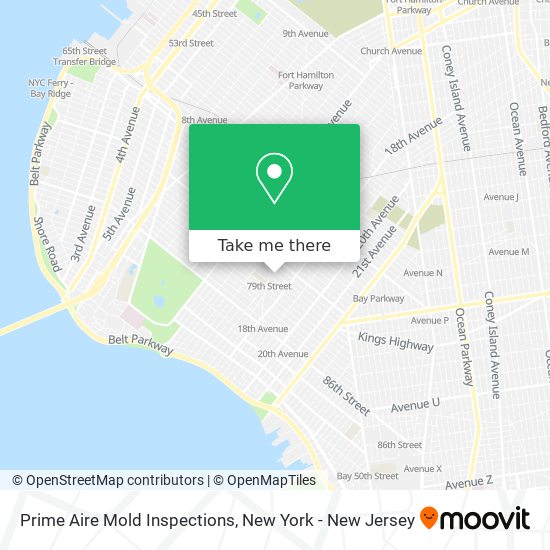 Prime Aire Mold Inspections map