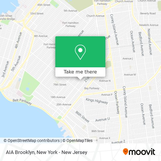 Mapa de AIA Brooklyn