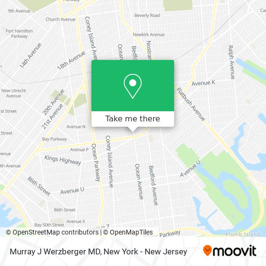 Murray J Werzberger MD map