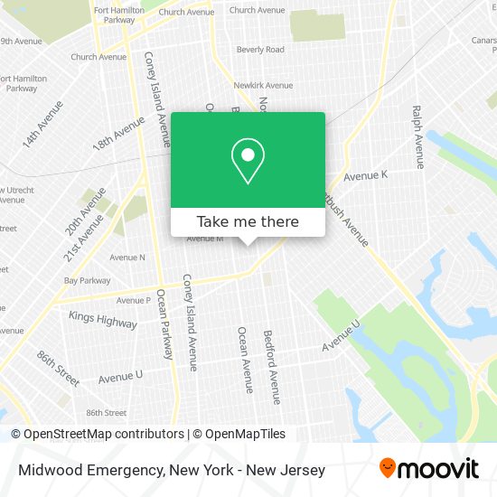 Midwood Emergency map