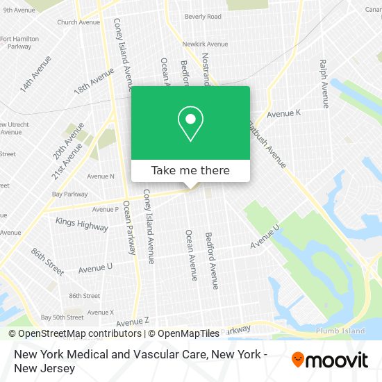 New York Medical and Vascular Care map