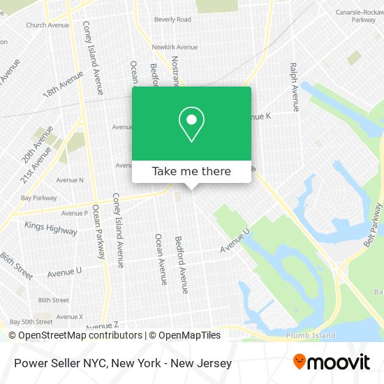 Mapa de Power Seller NYC