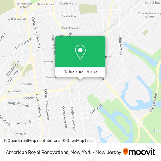 American Royal Renovations map