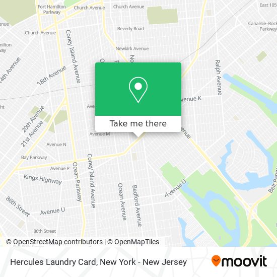 Hercules Laundry Card map