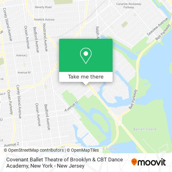 Mapa de Covenant Ballet Theatre of Brooklyn & CBT Dance Academy