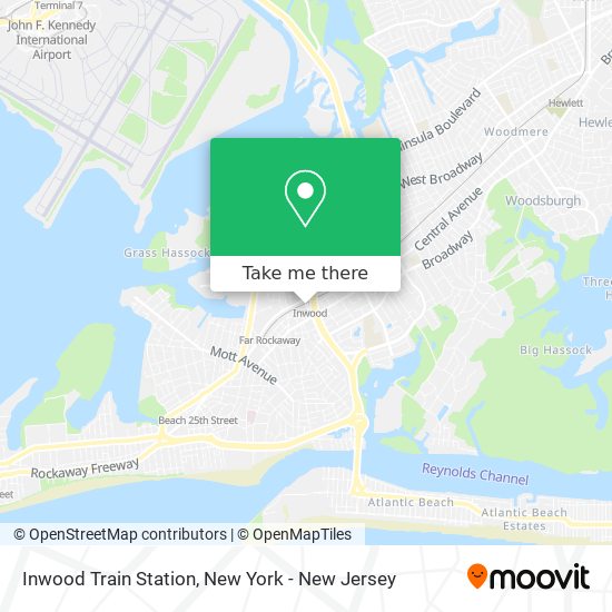 Inwood Train Station map