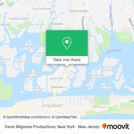 Kevin Mignone Productions map