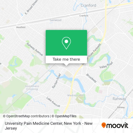 Mapa de University Pain Medicine Center