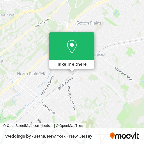 Weddings by Aretha map