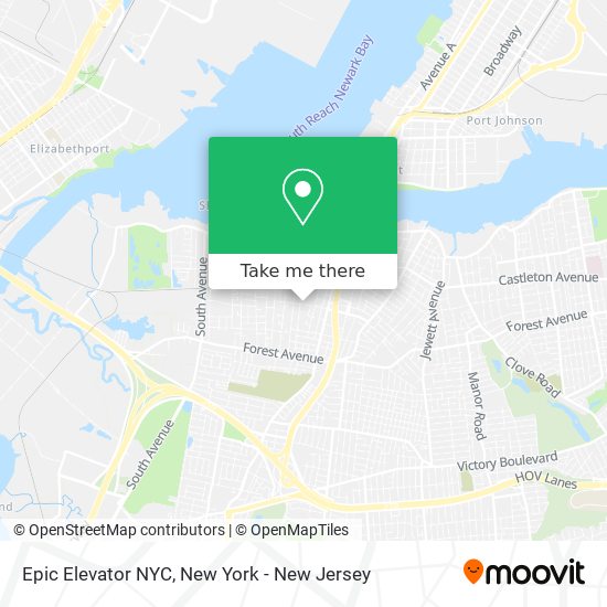 Mapa de Epic Elevator NYC