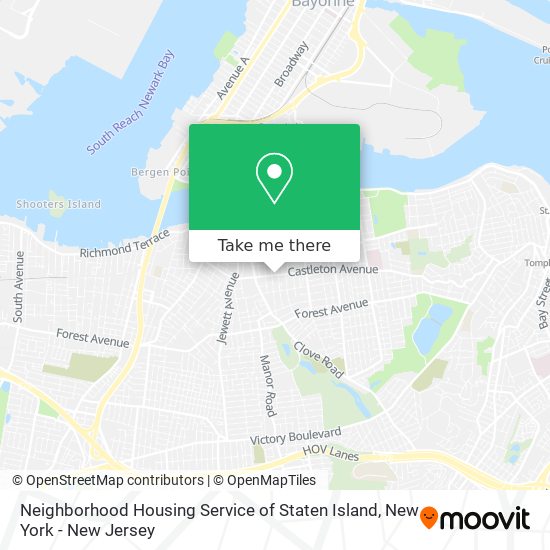 Neighborhood Housing Service of Staten Island map