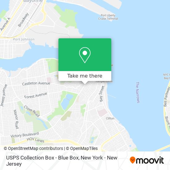 USPS Collection Box - Blue Box map