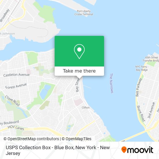 USPS Collection Box - Blue Box map