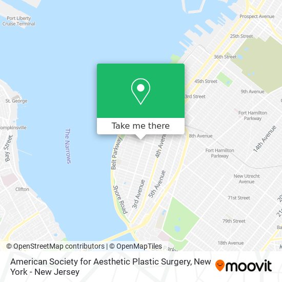 American Society for Aesthetic Plastic Surgery map