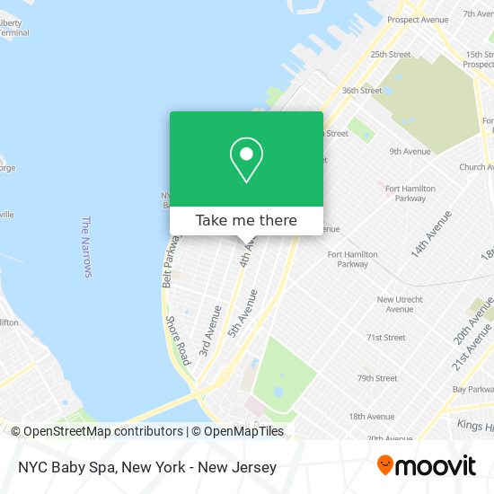 NYC Baby Spa map