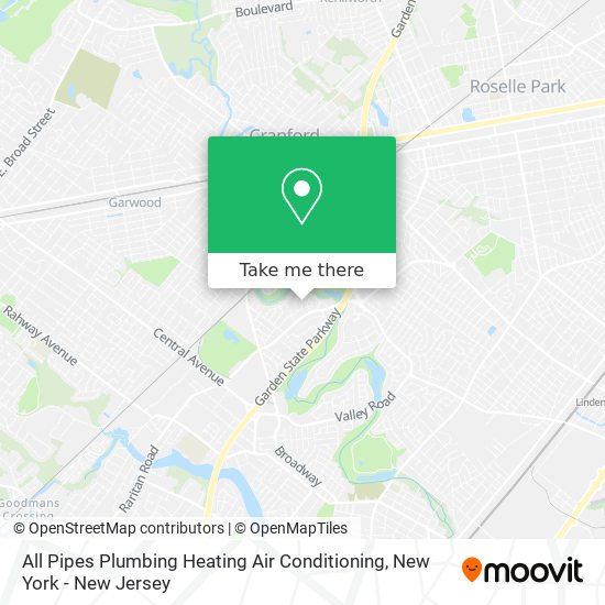 All Pipes Plumbing Heating Air Conditioning map
