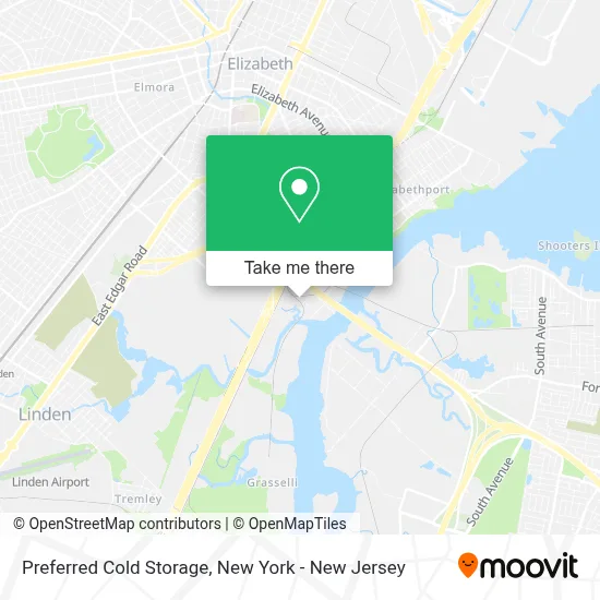 Preferred Cold Storage map