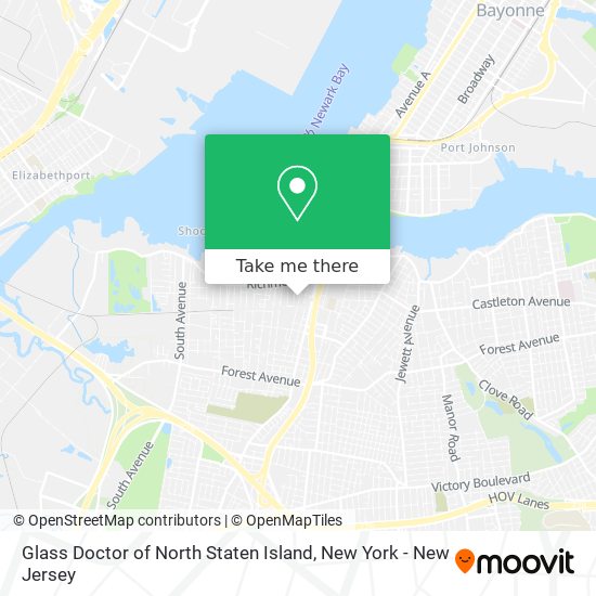 Mapa de Glass Doctor of North Staten Island