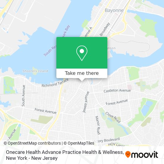 Mapa de Onecare Health Advance Practice Health & Wellness