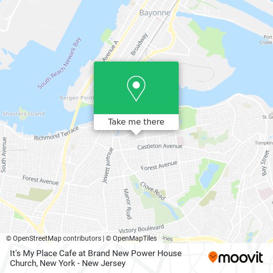 Mapa de It's My Place Cafe at Brand New Power House Church