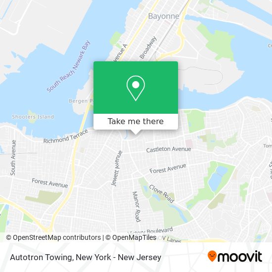 Autotron Towing map