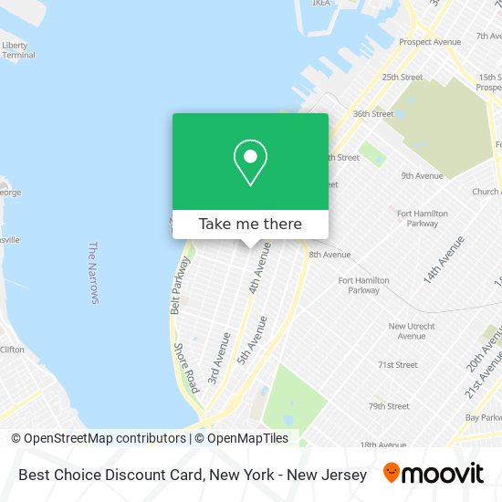 Mapa de Best Choice Discount Card